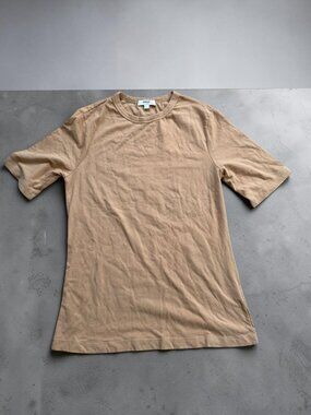 AGOLDE Women’s Tan Crewneck T Shirt Size Large